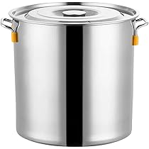 Amazon | 寸胴鍋 ガス火専用 70L 45cm ステンレス 寸胴 鍋 蓋